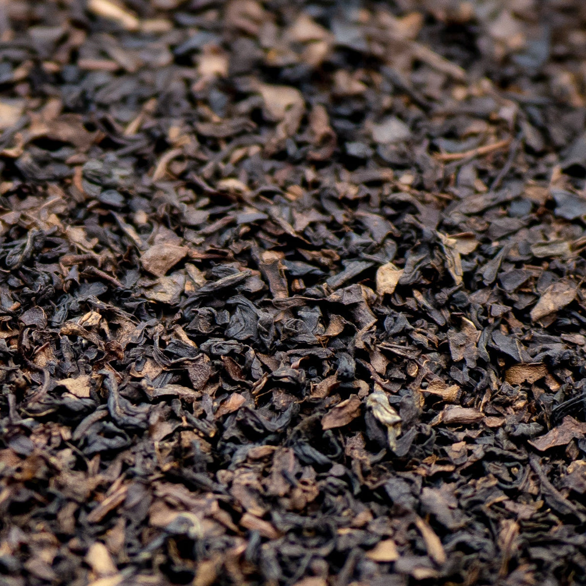 A photo of decaffeinated loose leaf Earl Grey black tea