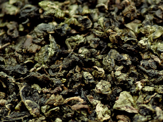 A close up of Chinese Jade Oolong loose tea from TEA23