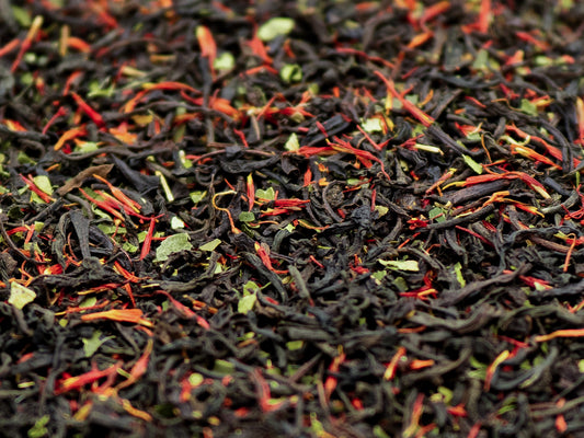 A close up of Earl Grey loose black tea from TEA23