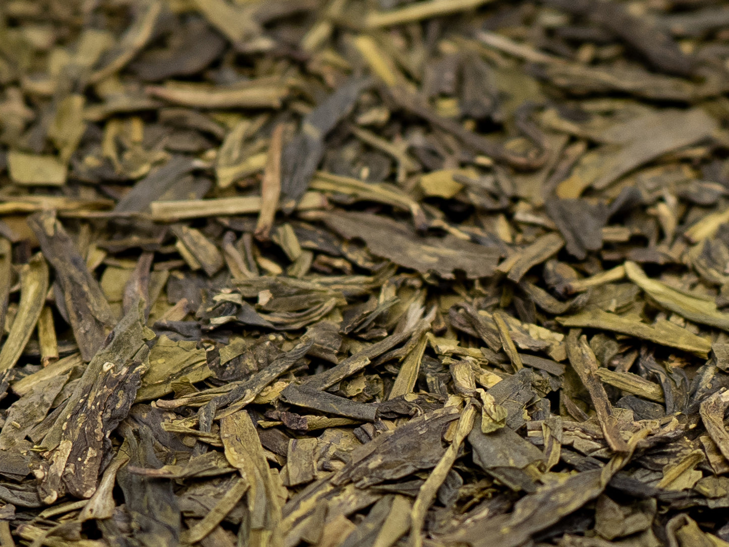 A close up of Chinese Lungching Loose Green Tea from TEA23