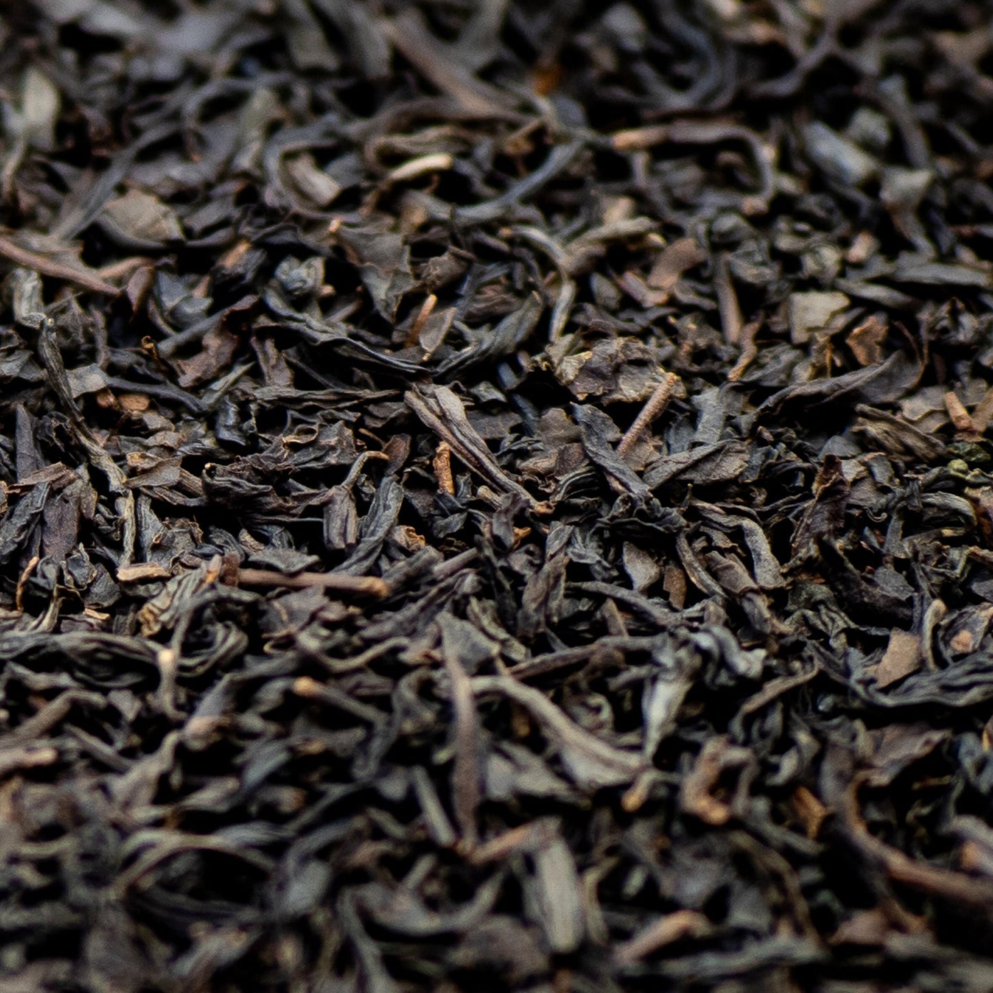 Close up of Lapsang Souchong tea leaves