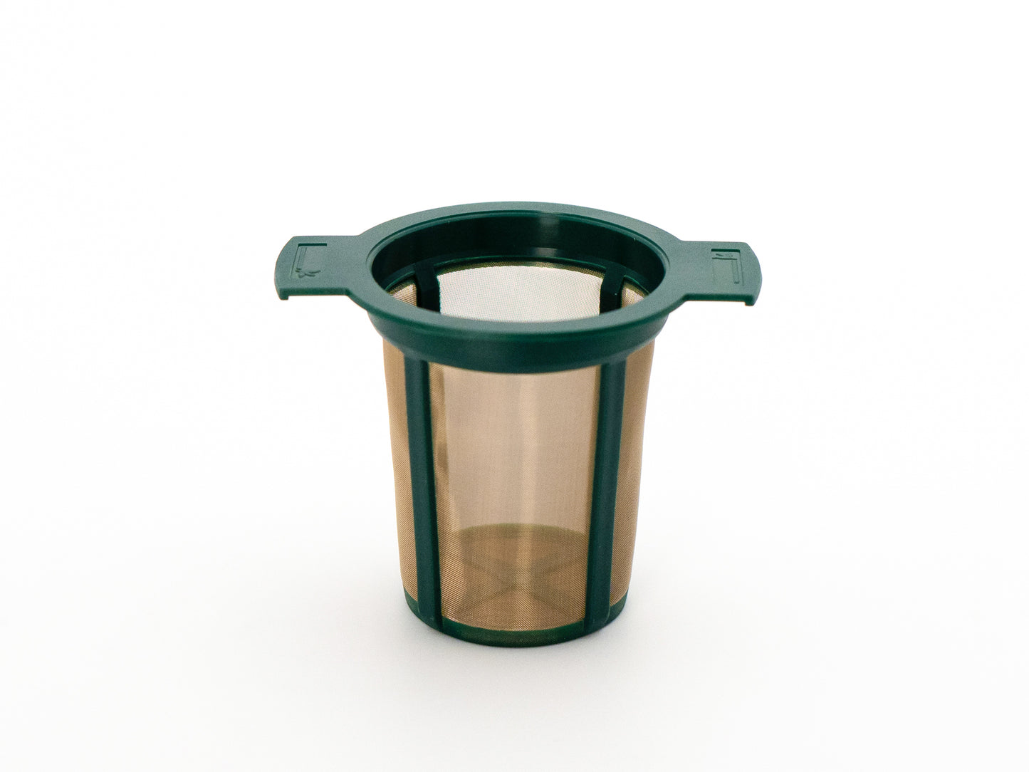 Permanent tea infuser basket with a stainless steel micro fine mesh
